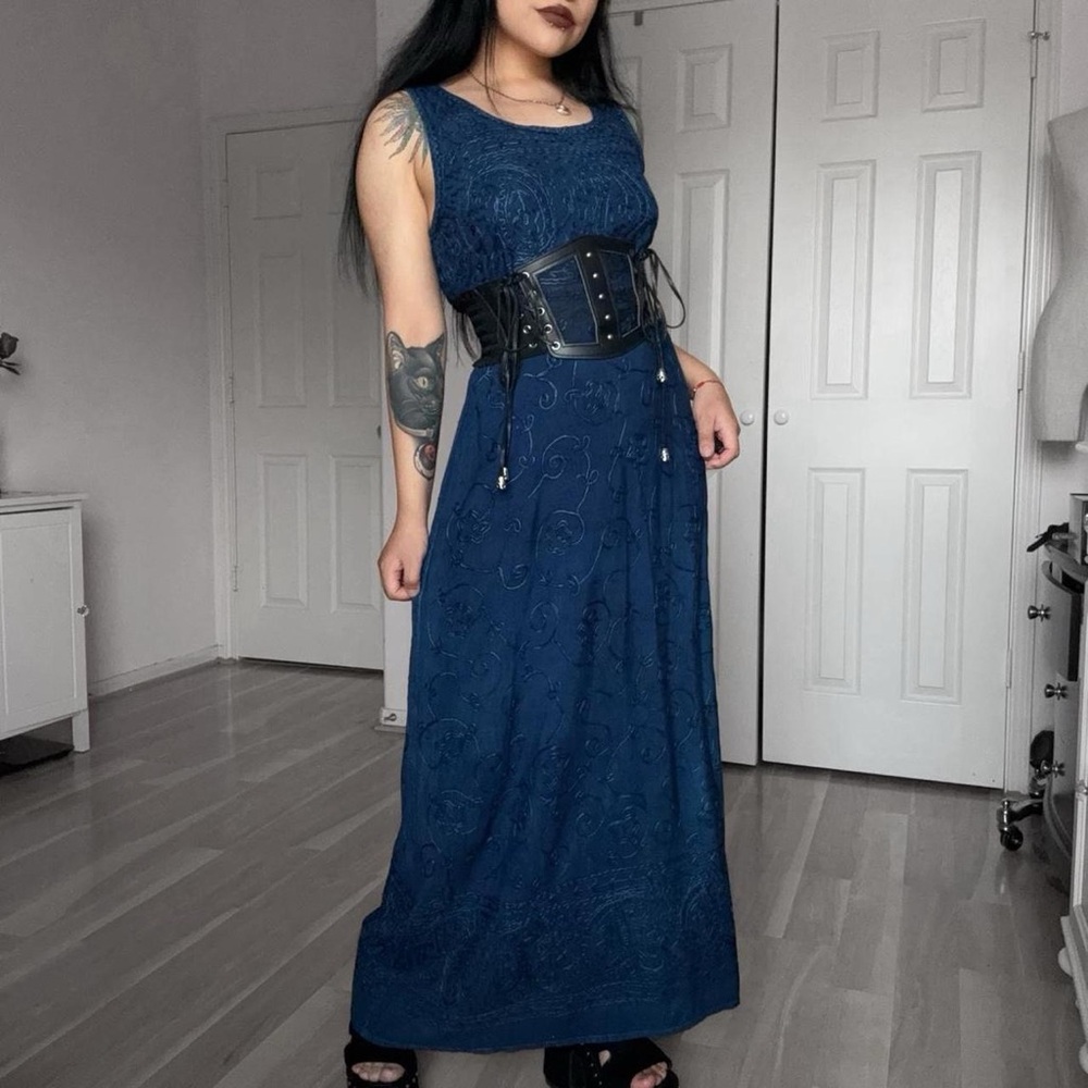 💙 Vintage Bohemian Whimsygoth Dress